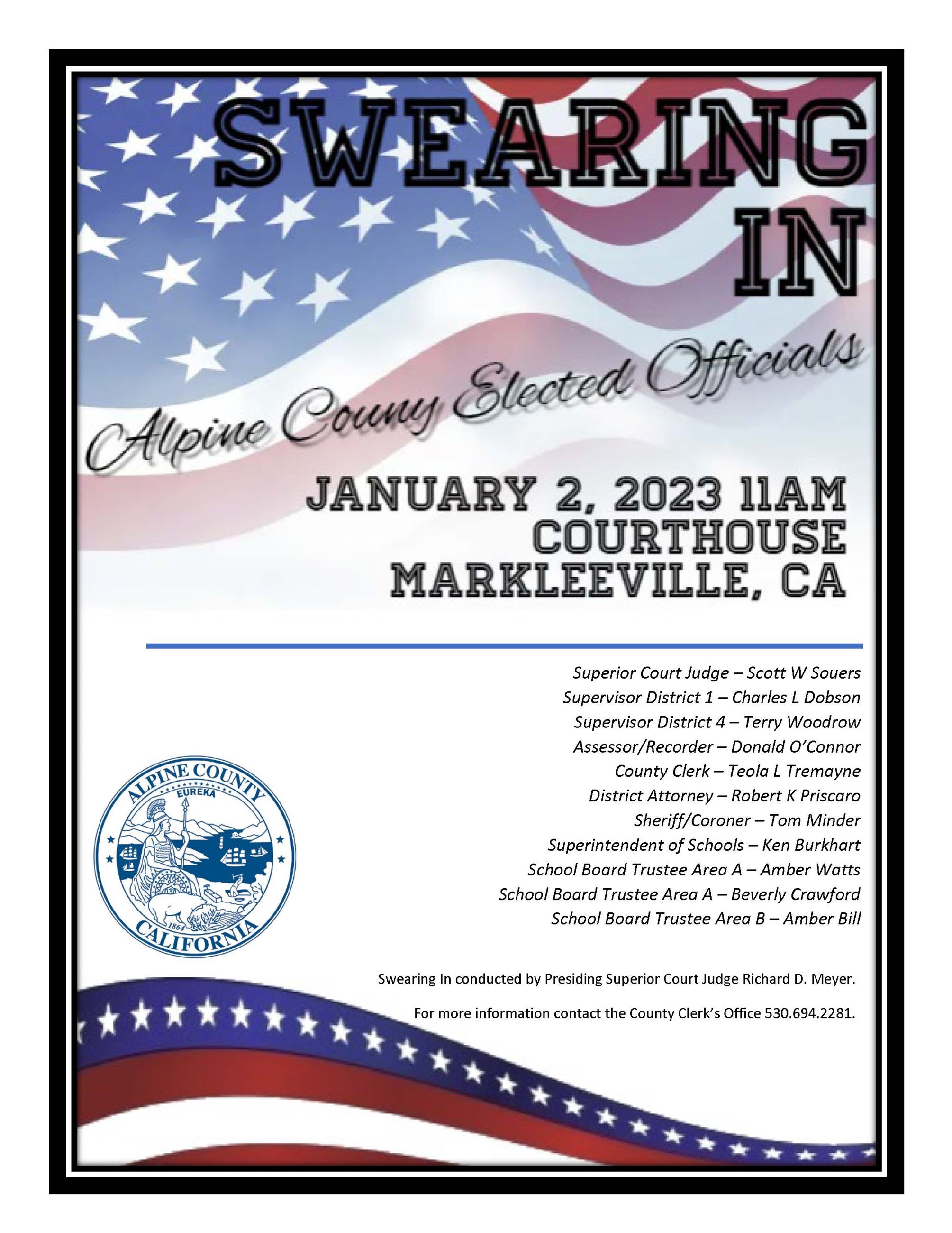 NOTICE Swearing In 01-02-2023